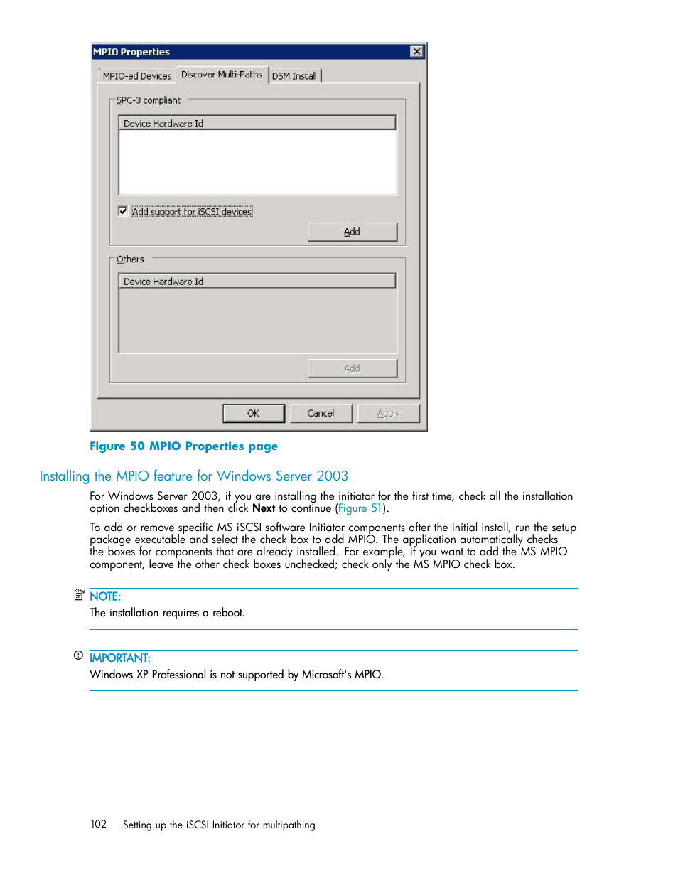 HP EVA Array iSCSI Connectivity Option User Manual | Page 102 / 229