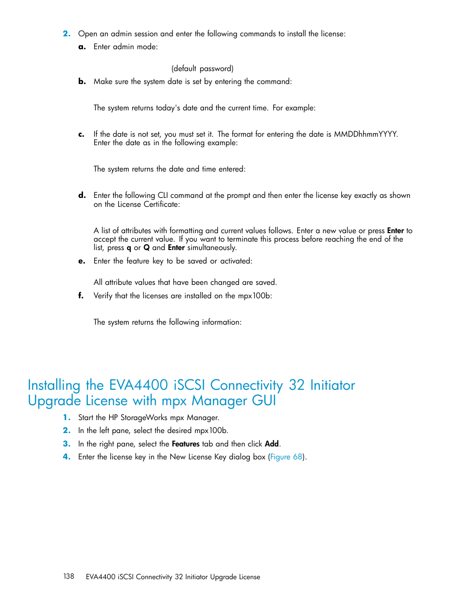 HP EVA Array iSCSI Connectivity Option User Manual | Page 138 / 229