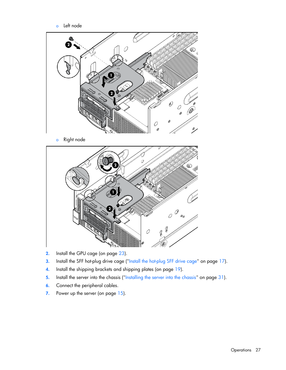 HP ProLiant SL270s Gen8 SE Server User Manual | Page 27 / 107