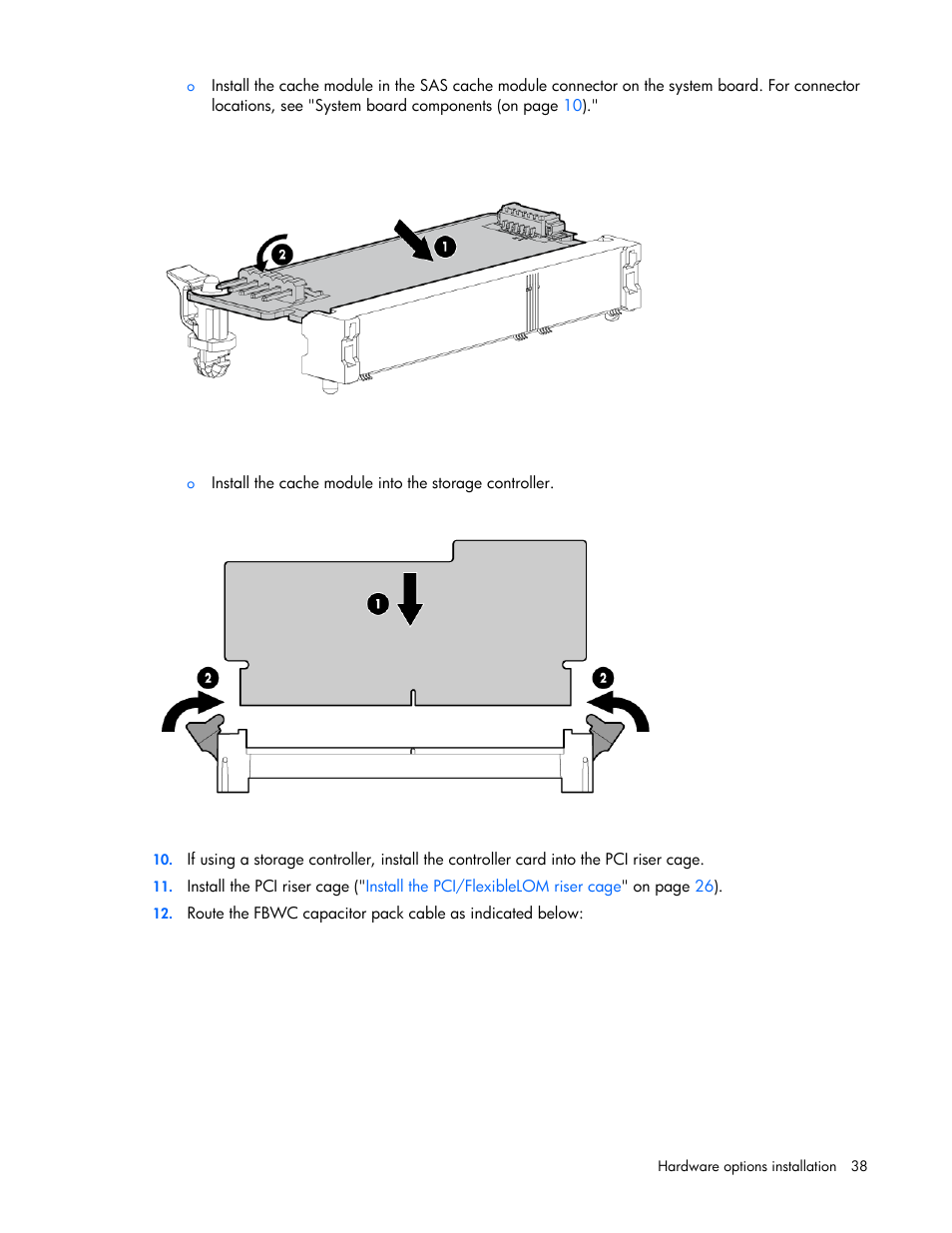 HP ProLiant SL270s Gen8 SE Server User Manual | Page 38 / 107