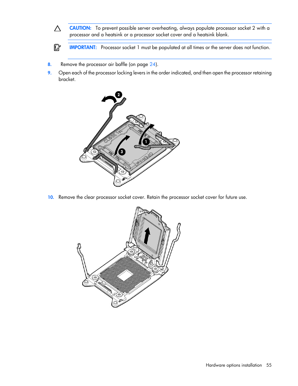 HP ProLiant SL270s Gen8 SE Server User Manual | Page 55 / 107