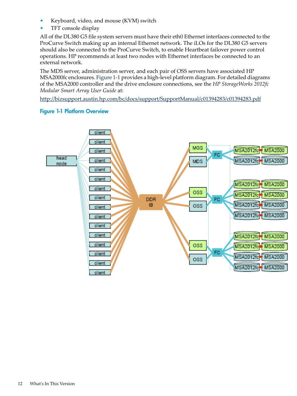 Platform overview | HP StorageWorks Scalable File Share User Manual | Page 12 / 58