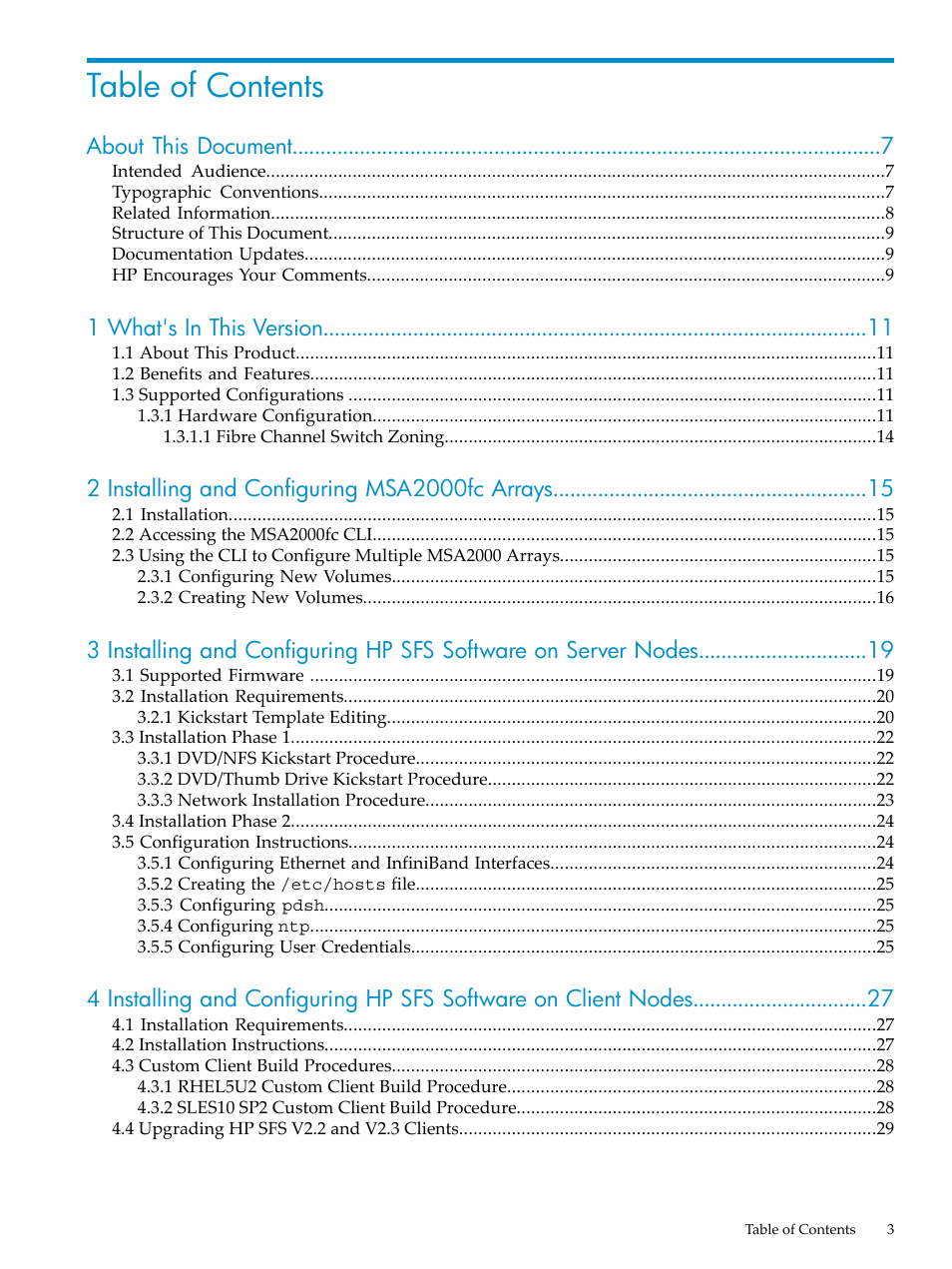 HP StorageWorks Scalable File Share User Manual | Page 3 / 58