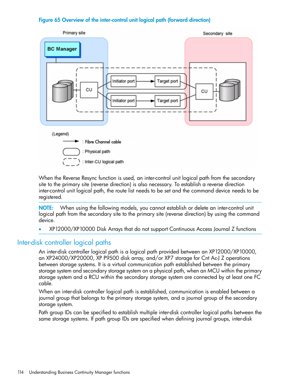 Inter-disk controller logical paths | HP XP Racks User Manual | Page 114 / 764