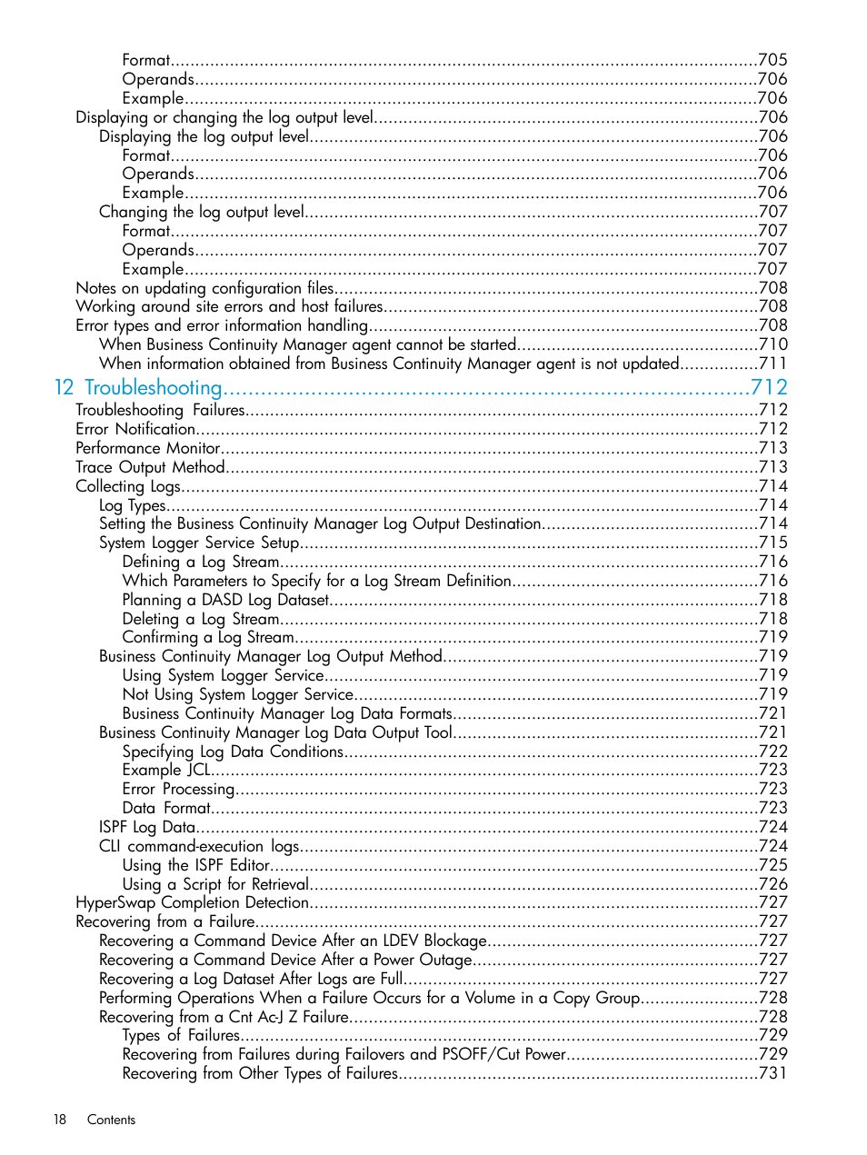 12 troubleshooting | HP XP Racks User Manual | Page 18 / 764