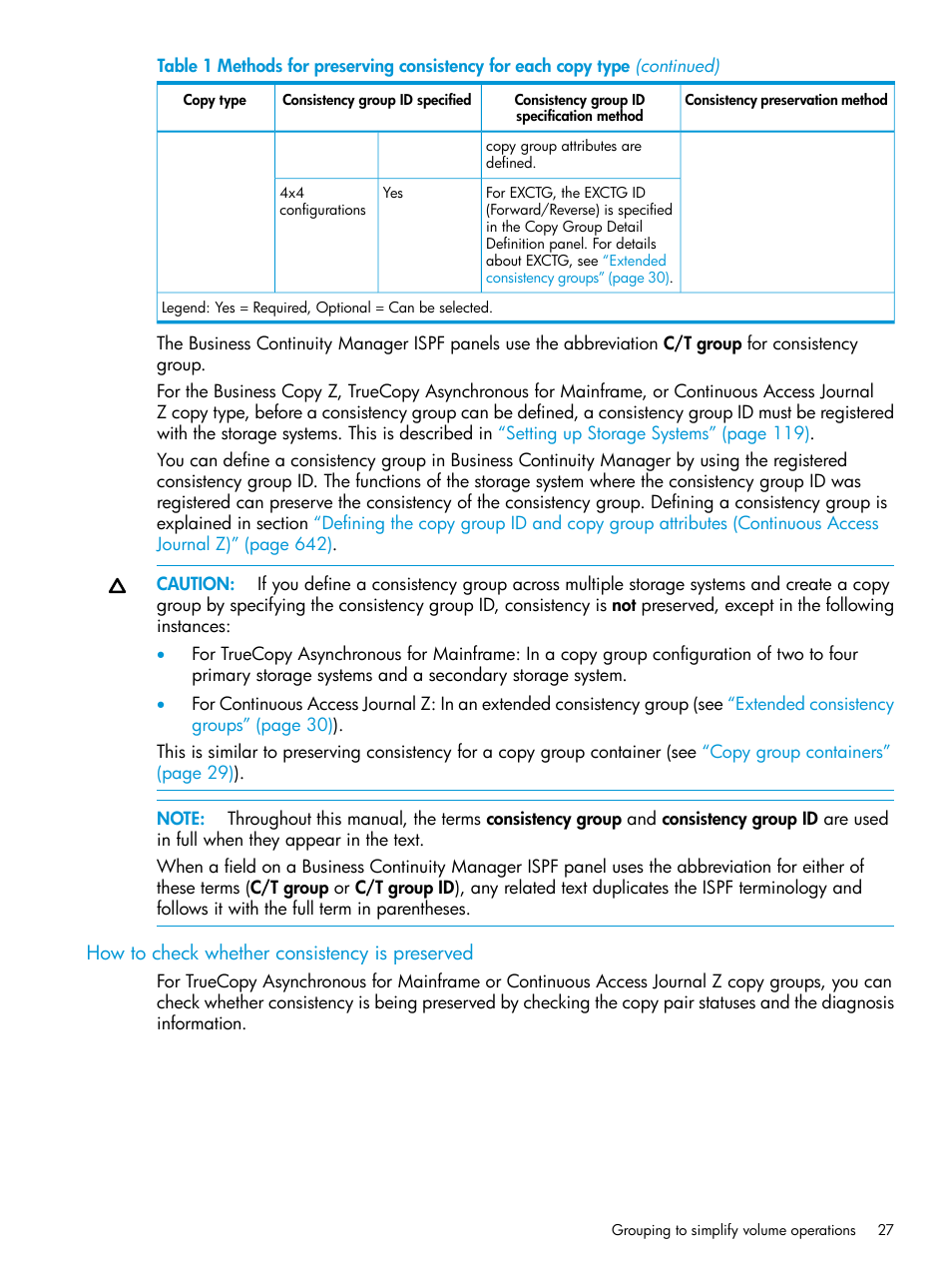 How to check whether consistency is preserved | HP XP Racks User Manual | Page 27 / 764