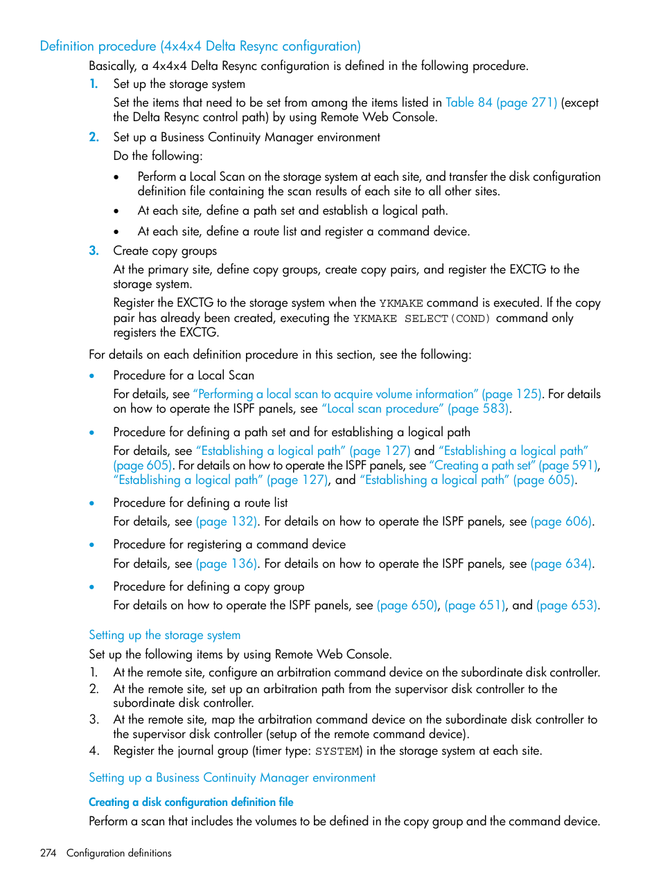 Setting up the storage system | HP XP Racks User Manual | Page 274 / 764