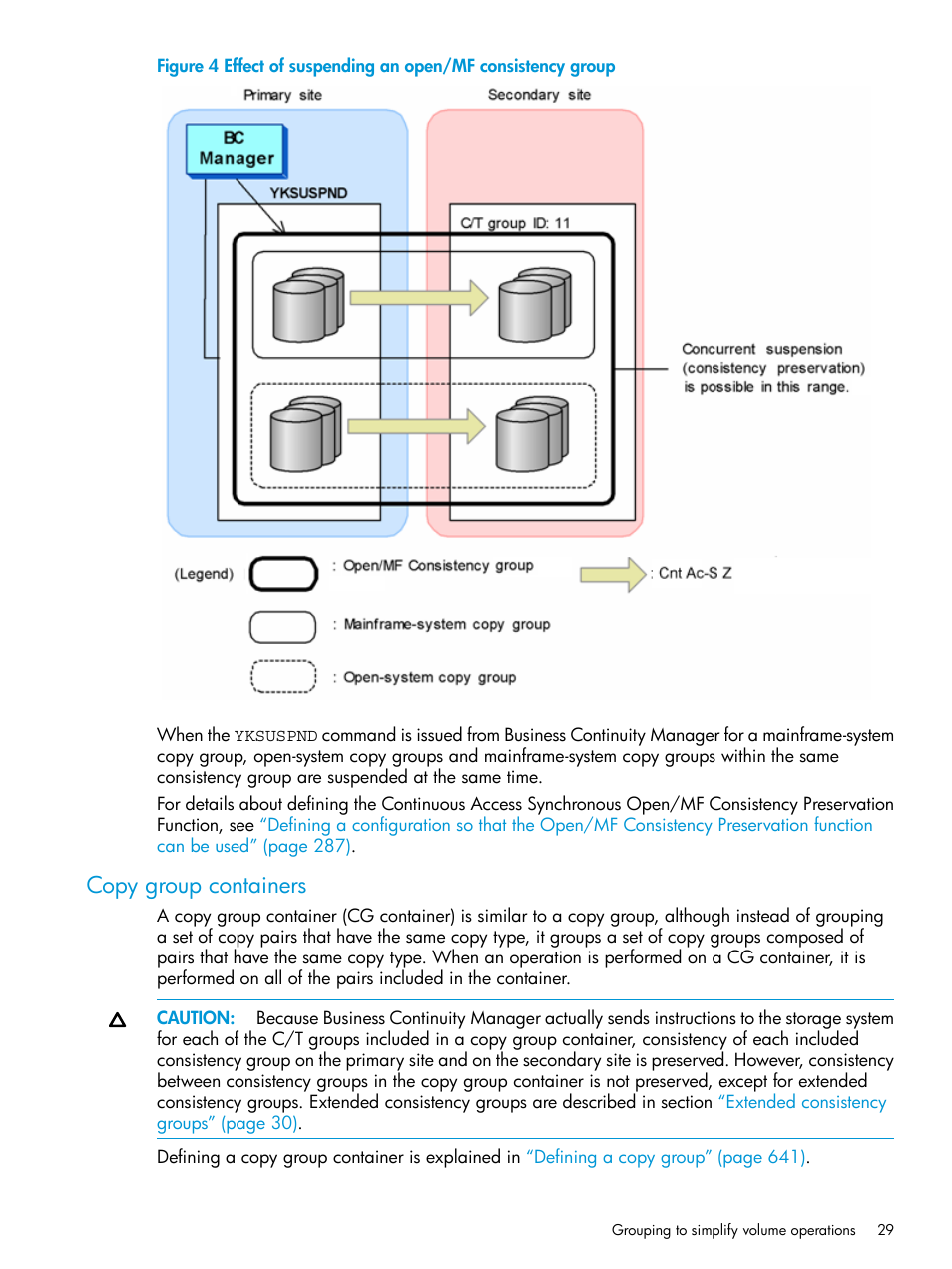 Copy group containers | HP XP Racks User Manual | Page 29 / 764