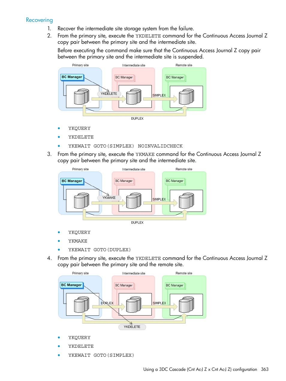 Recovering | HP XP Racks User Manual | Page 363 / 764