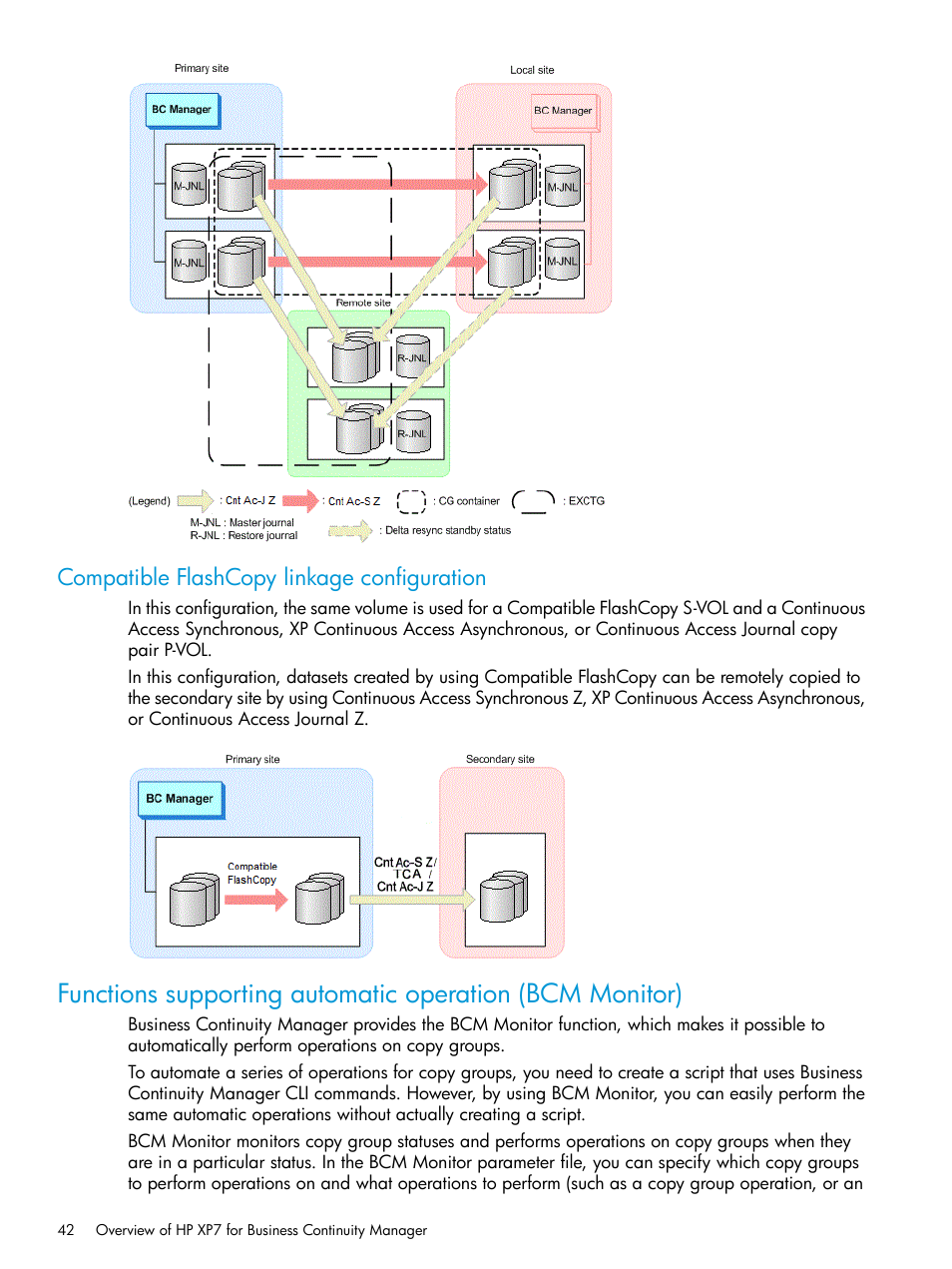 Compatible flashcopy linkage configuration | HP XP Racks User Manual | Page 42 / 764