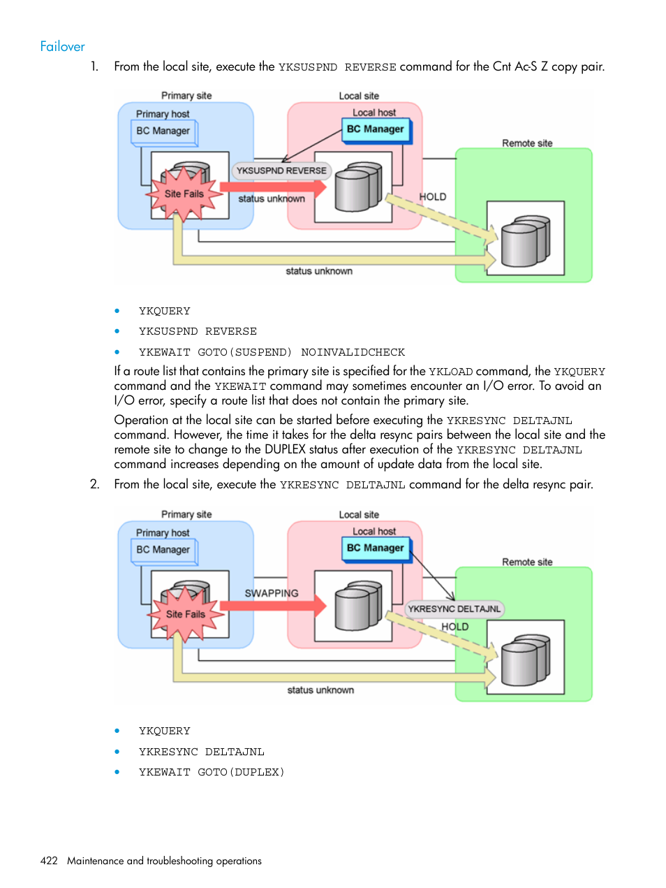 Failover | HP XP Racks User Manual | Page 422 / 764