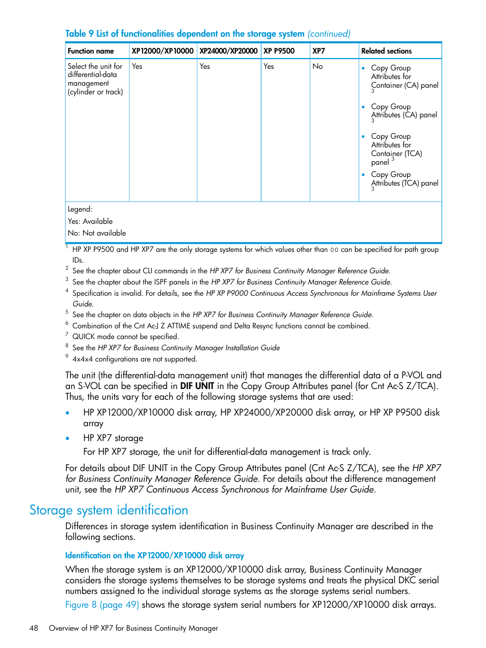 Storage system identification | HP XP Racks User Manual | Page 48 / 764