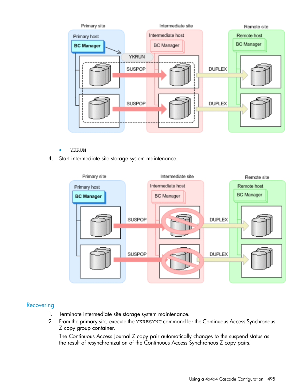 Recovering | HP XP Racks User Manual | Page 495 / 764