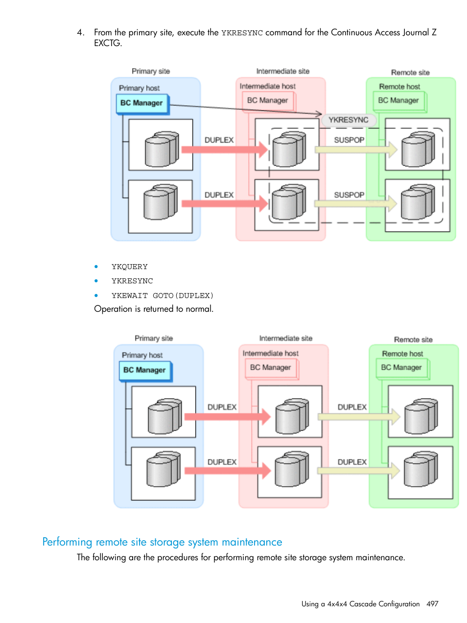 Performing remote site storage system maintenance | HP XP Racks User Manual | Page 497 / 764