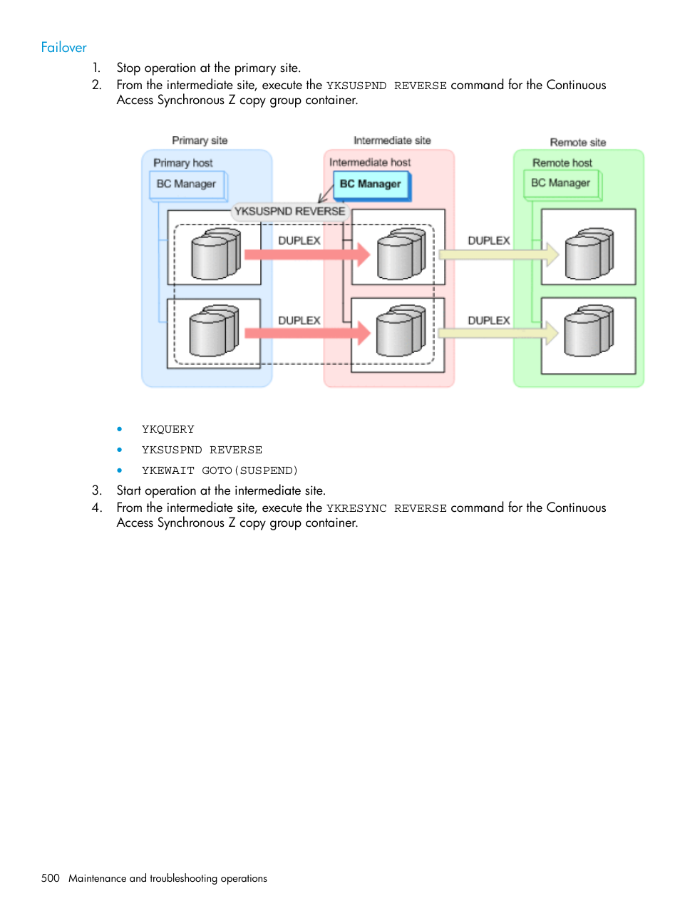 Failover | HP XP Racks User Manual | Page 500 / 764