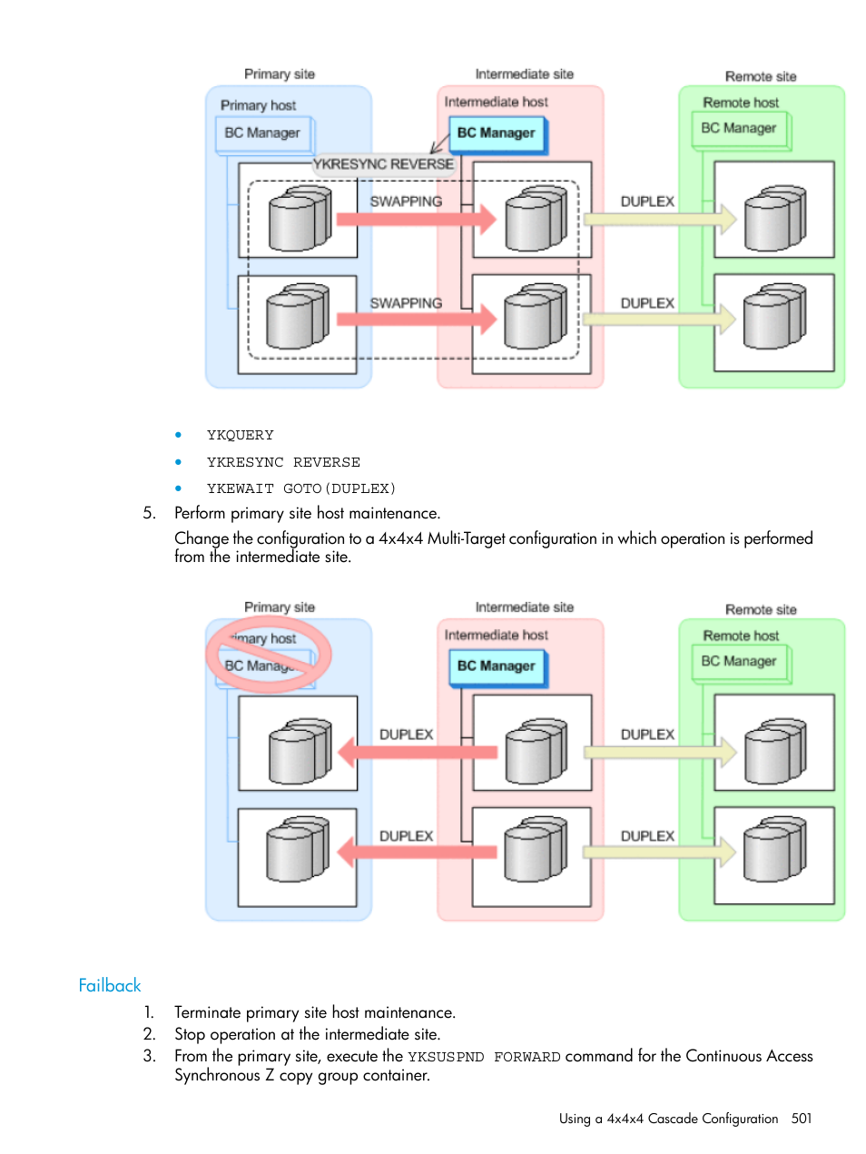 Failback | HP XP Racks User Manual | Page 501 / 764