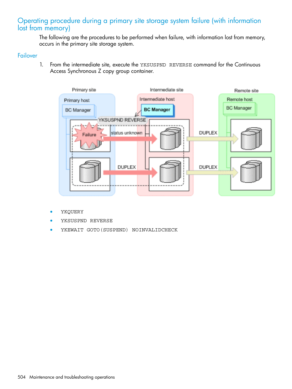 Failover | HP XP Racks User Manual | Page 504 / 764