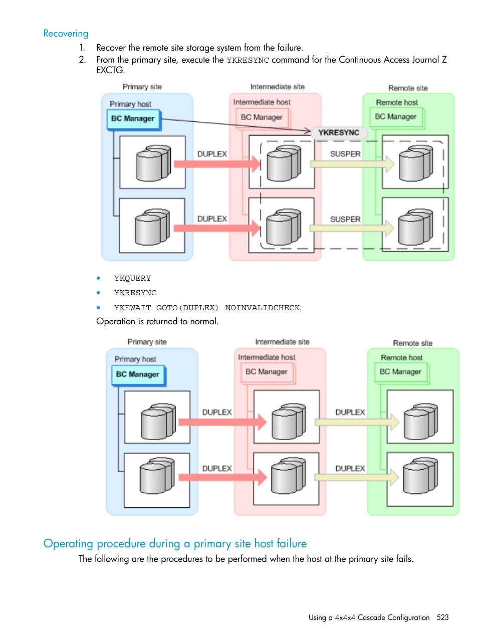 Recovering | HP XP Racks User Manual | Page 523 / 764