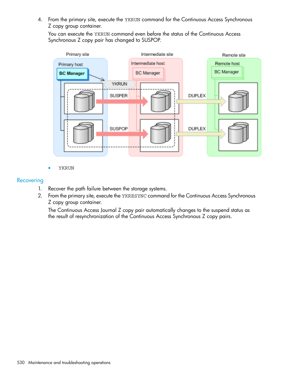 Recovering | HP XP Racks User Manual | Page 530 / 764