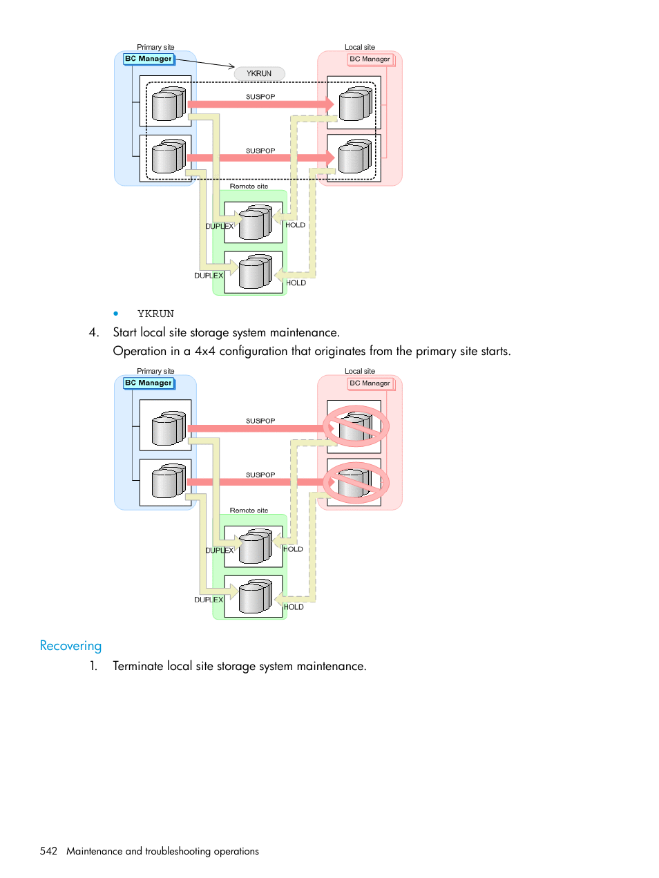 Recovering | HP XP Racks User Manual | Page 542 / 764