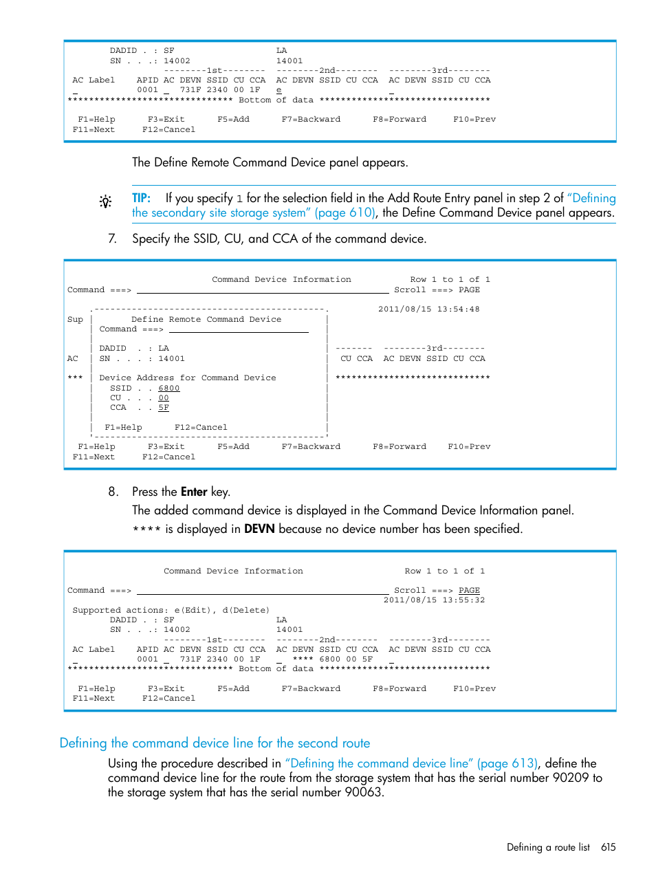 HP XP Racks User Manual | Page 615 / 764