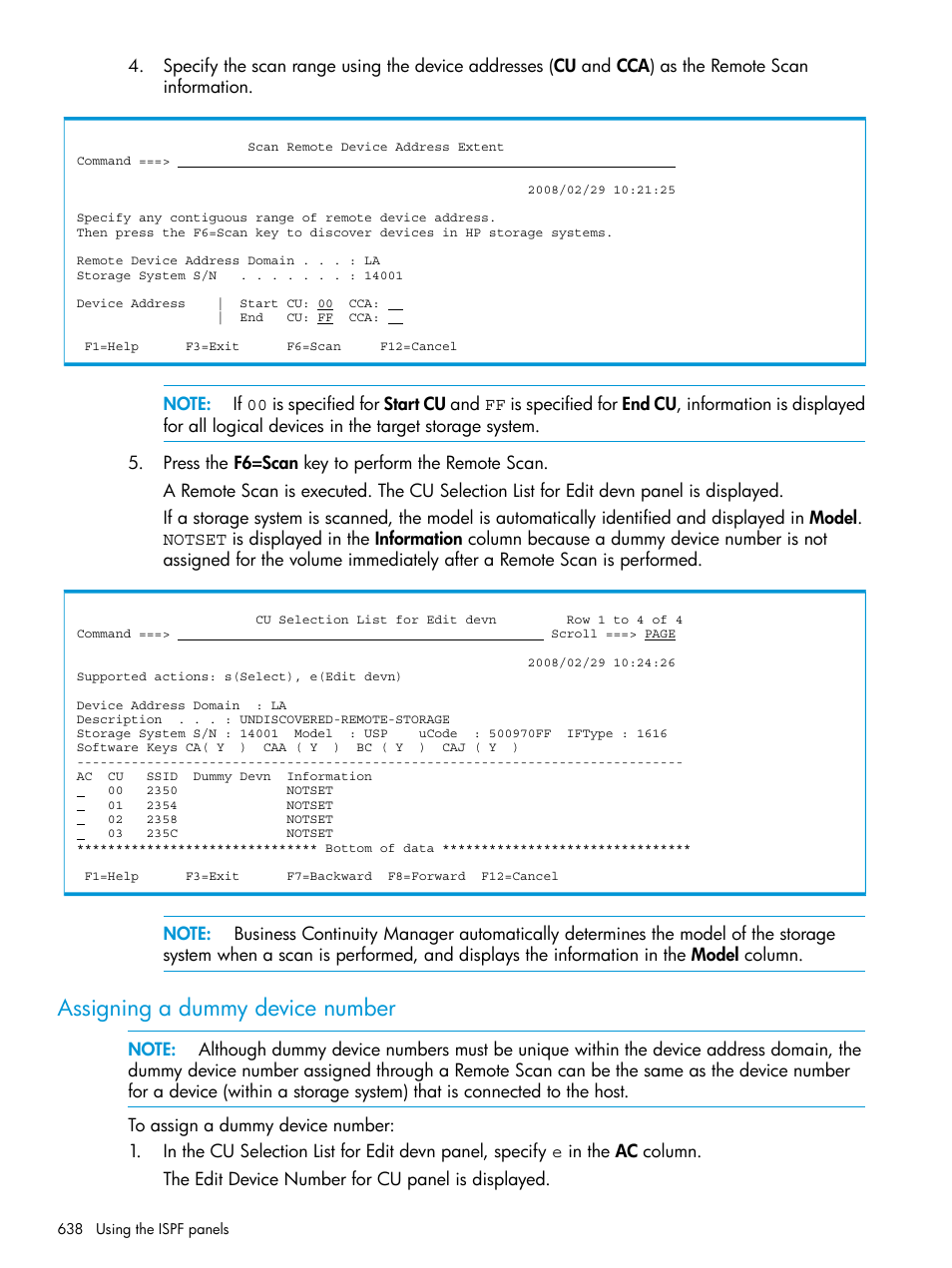 Assigning a dummy device number | HP XP Racks User Manual | Page 638 / 764