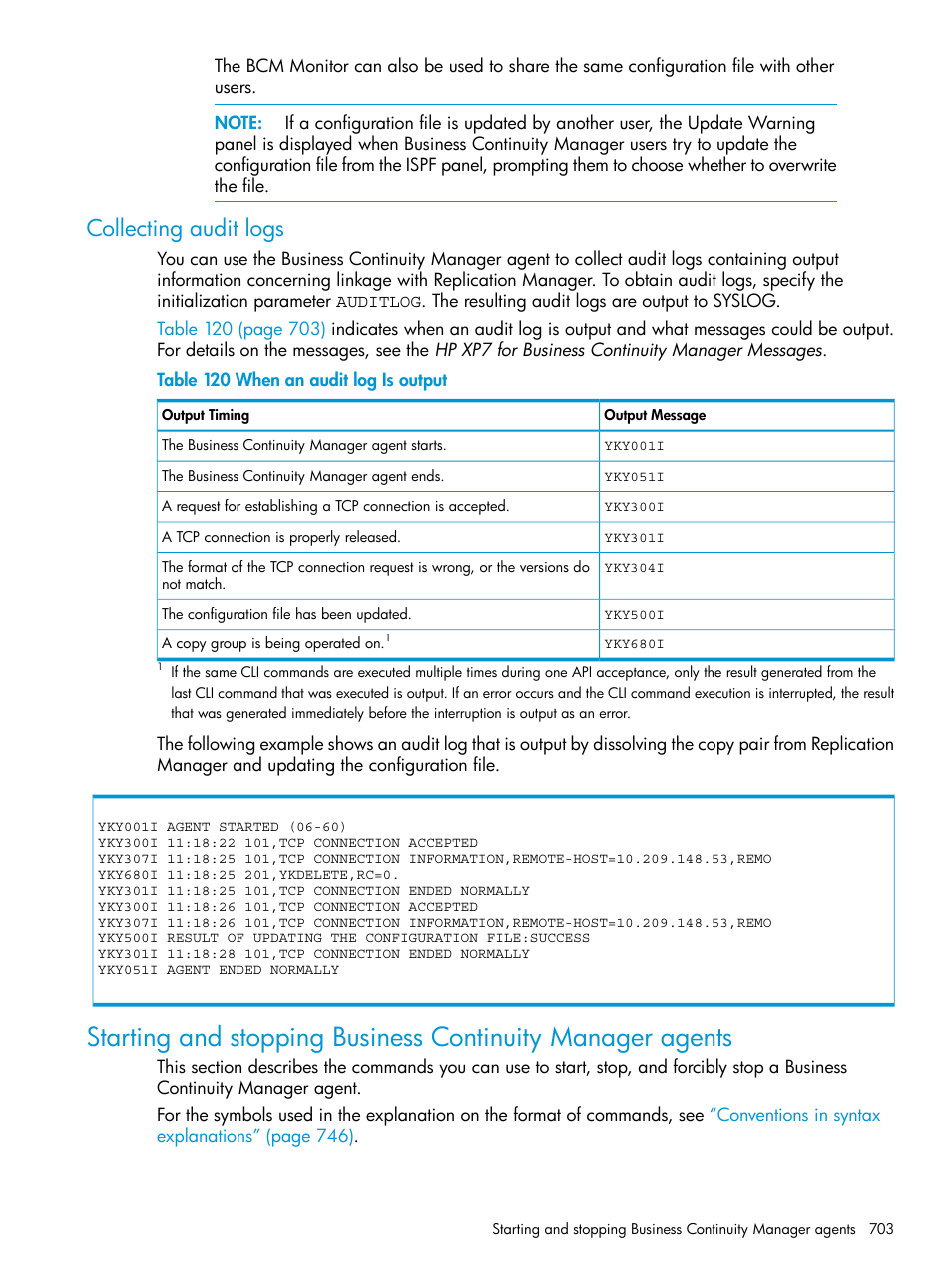 Collecting audit logs | HP XP Racks User Manual | Page 703 / 764