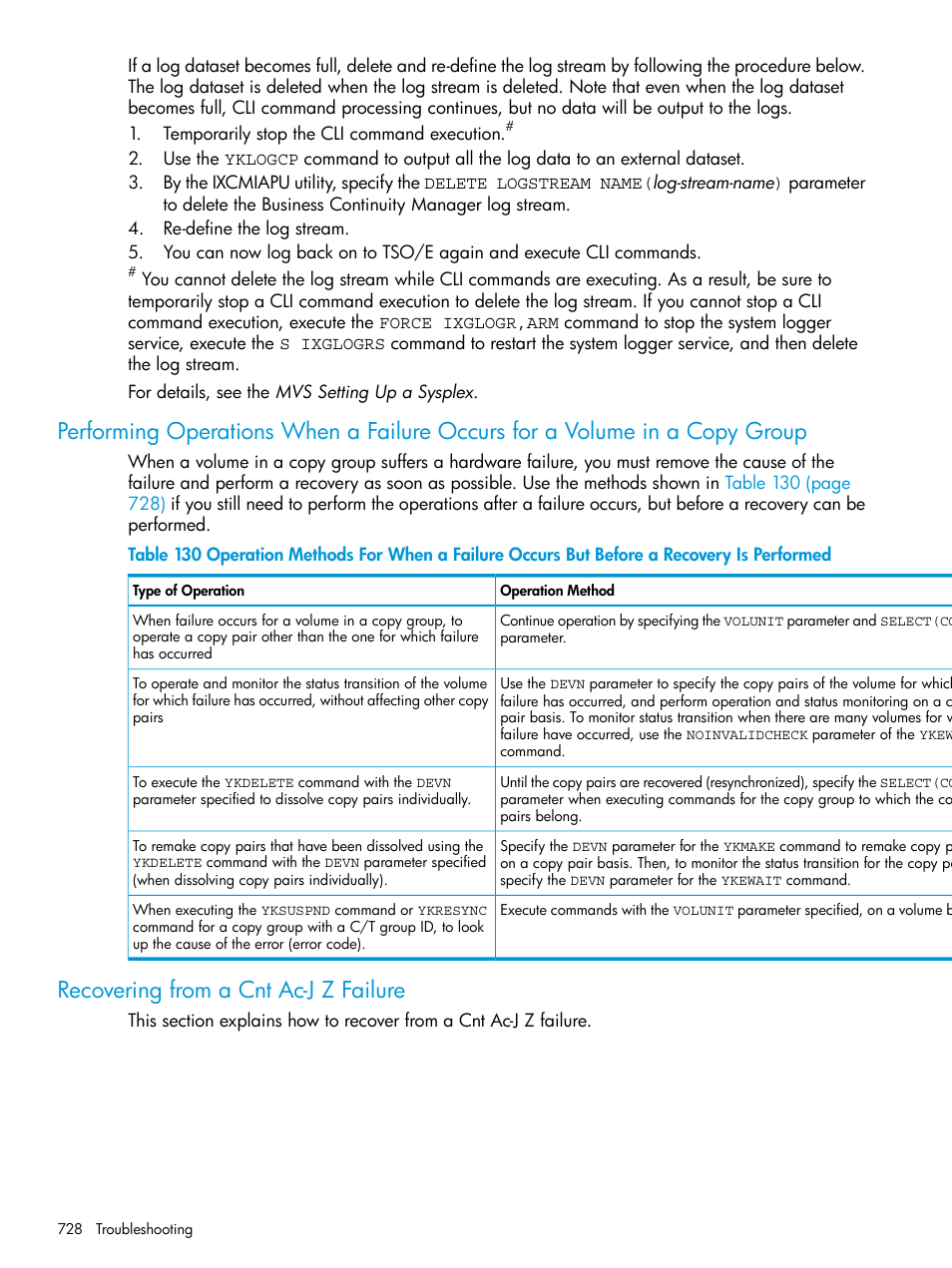 Recovering from a cnt ac-j z failure | HP XP Racks User Manual | Page 728 / 764
