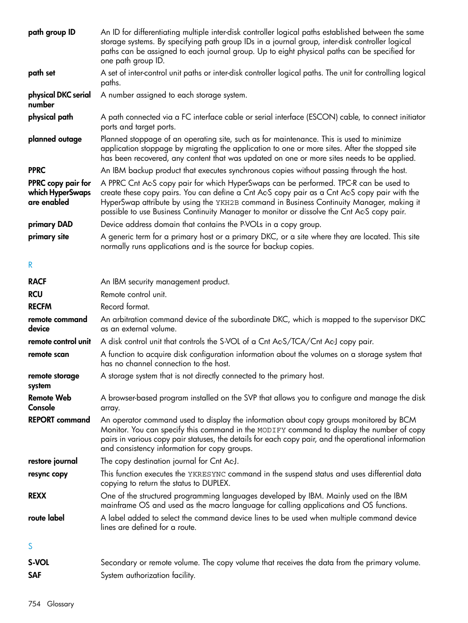 HP XP Racks User Manual | Page 754 / 764