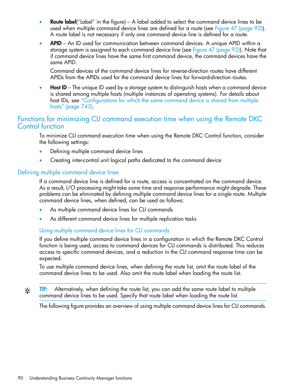 Defining multiple command device lines | HP XP Racks User Manual | Page 90 / 764