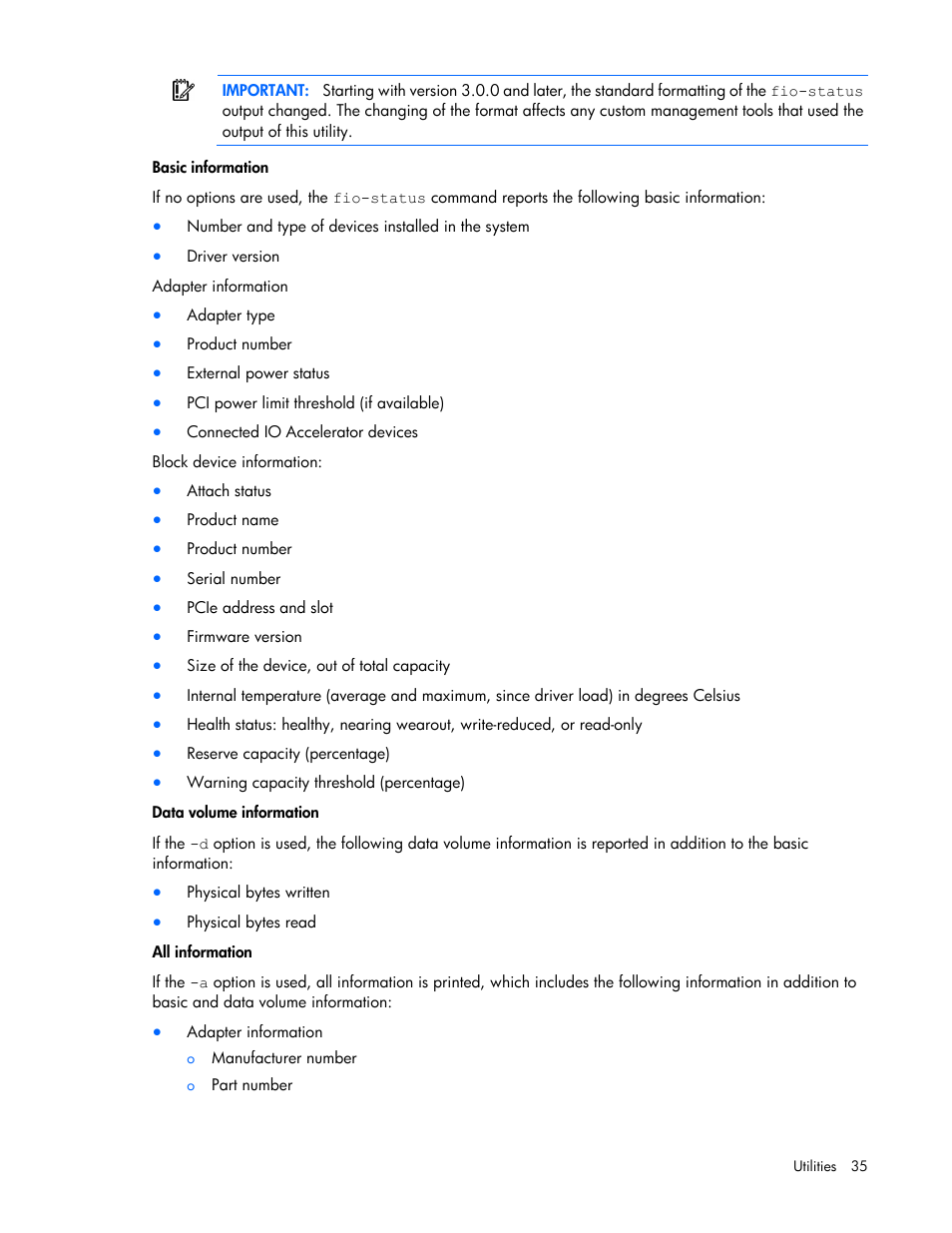 HP IO Accelerator for BladeSystem c-Class User Manual | Page 35 / 57