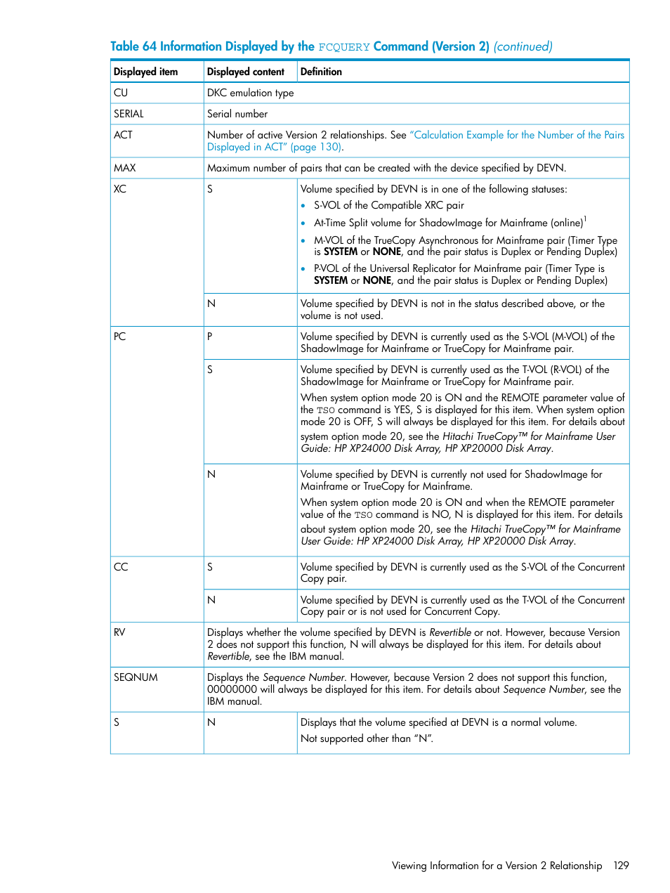 HP StorageWorks XP Remote Web Console Software User Manual | Page 129 / 161