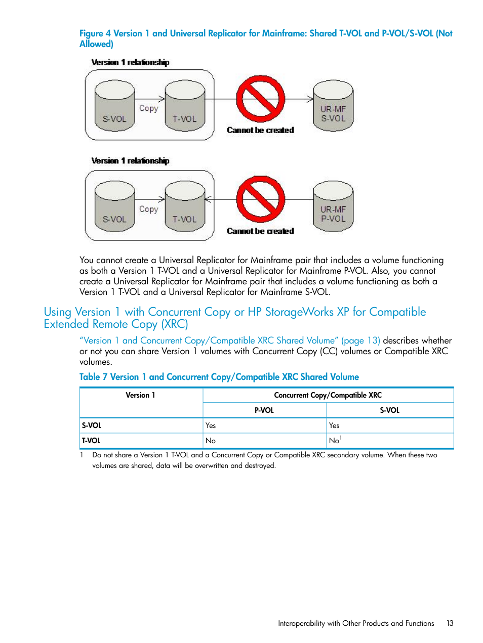 Version 1 and universal replicator for mainframe | HP StorageWorks XP Remote Web Console Software User Manual | Page 13 / 161