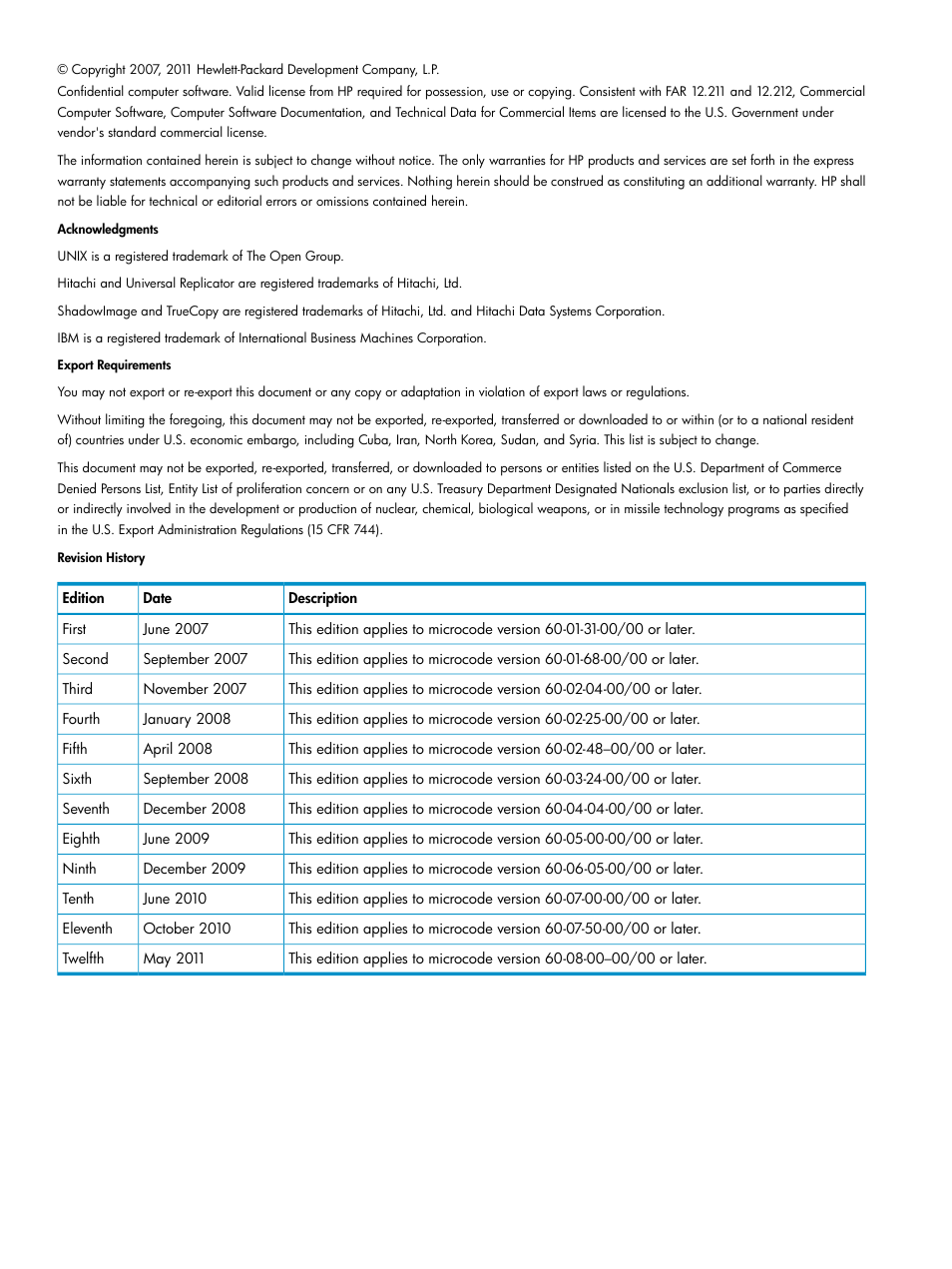 HP StorageWorks XP Remote Web Console Software User Manual | Page 2 / 161