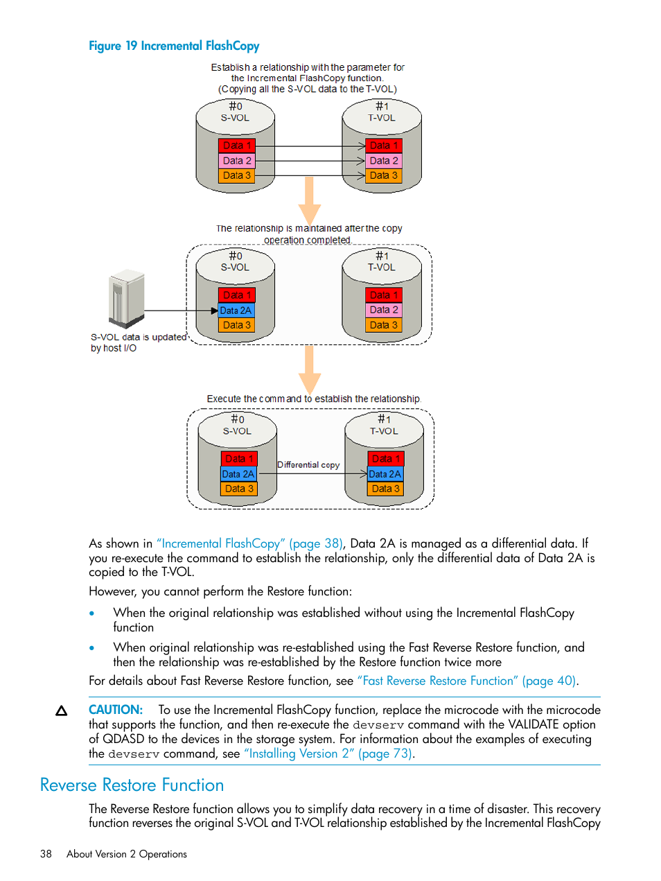 Reverse restore function | HP StorageWorks XP Remote Web Console Software User Manual | Page 38 / 161