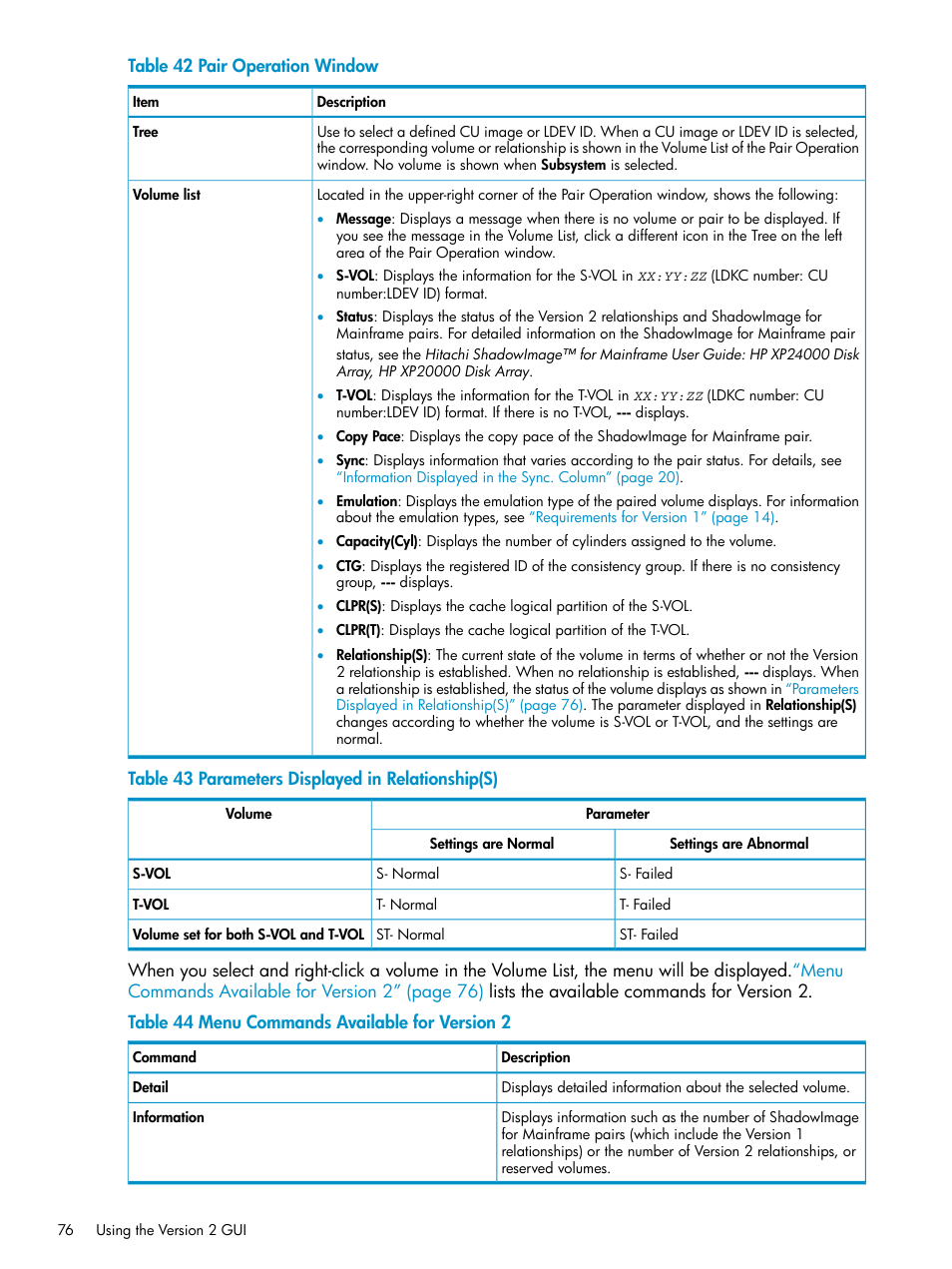 HP StorageWorks XP Remote Web Console Software User Manual | Page 76 / 161