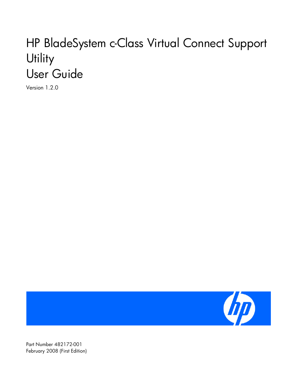 HP Virtual Connect 1.10Gb-F Ethernet Module for c-Class BladeSystem User Manual | 13 pages