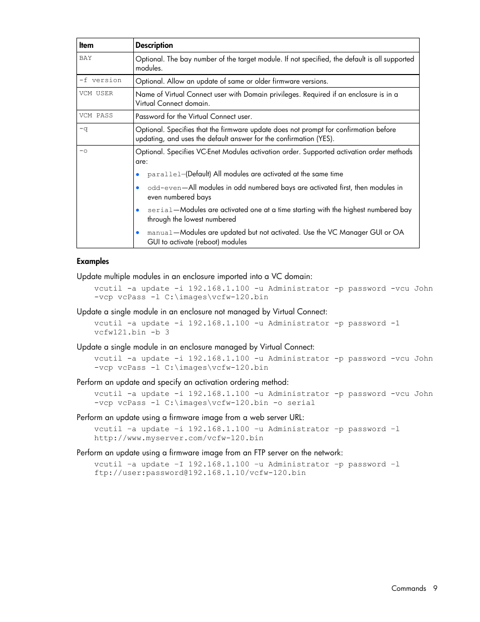 HP Virtual Connect 1.10Gb-F Ethernet Module for c-Class BladeSystem User Manual | Page 9 / 13