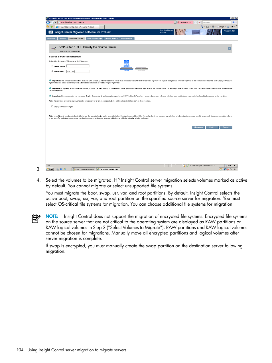 HP Insight Control User Manual | Page 104 / 173