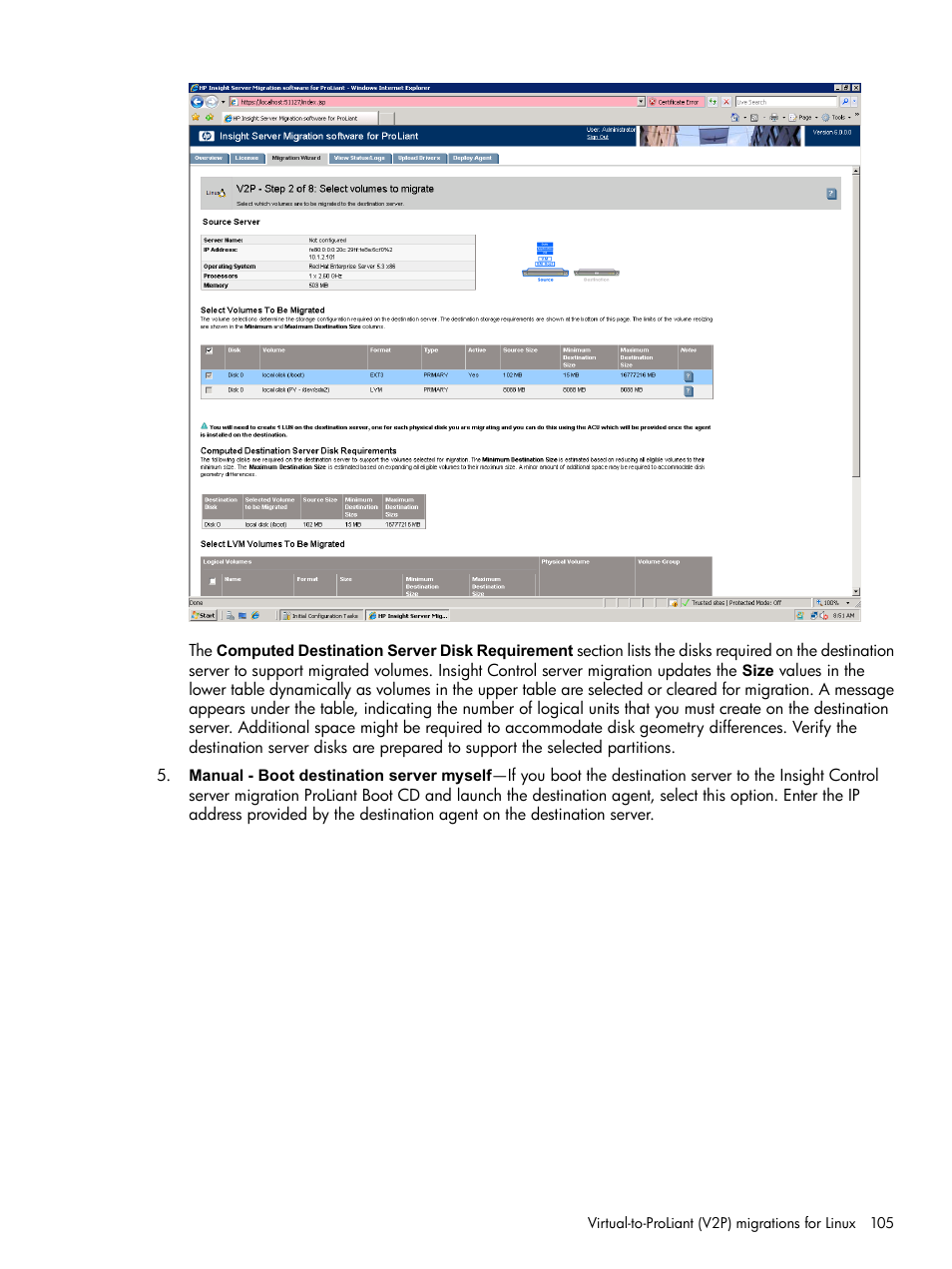 HP Insight Control User Manual | Page 105 / 173