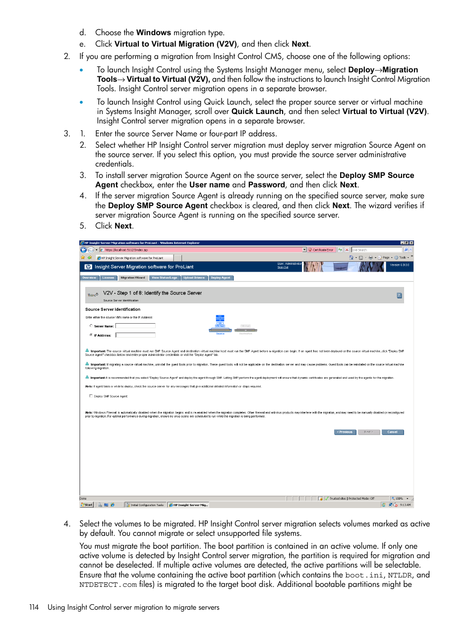 HP Insight Control User Manual | Page 114 / 173