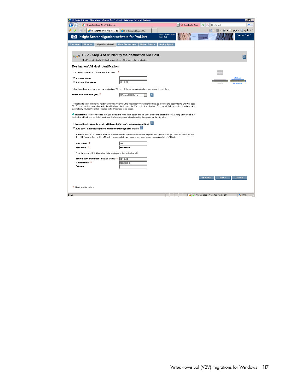 HP Insight Control User Manual | Page 117 / 173