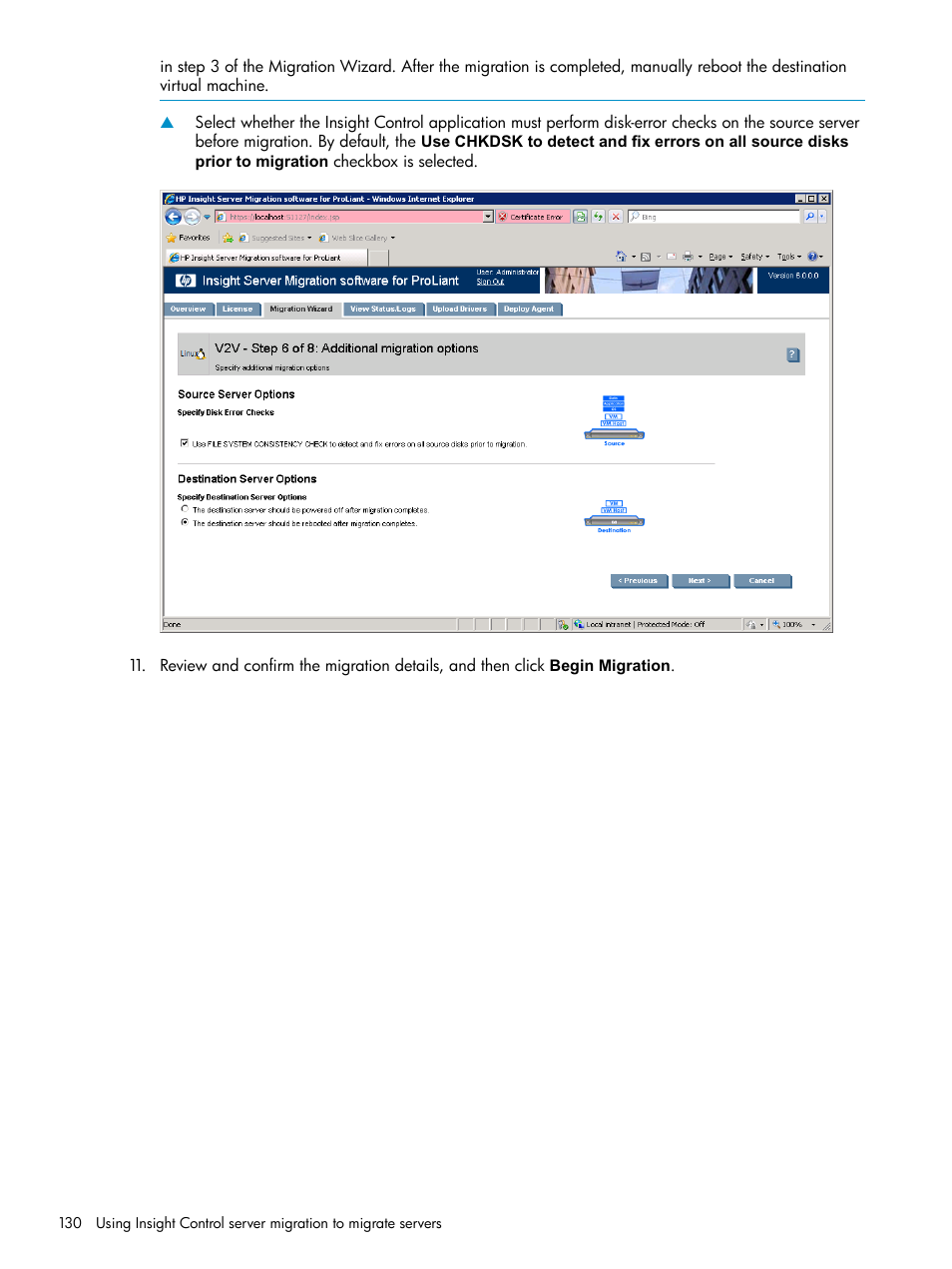 HP Insight Control User Manual | Page 130 / 173