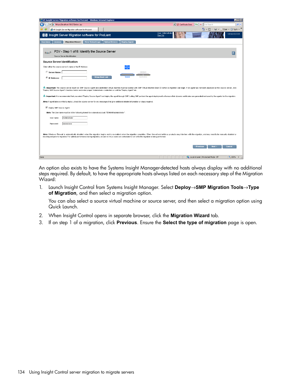 HP Insight Control User Manual | Page 134 / 173