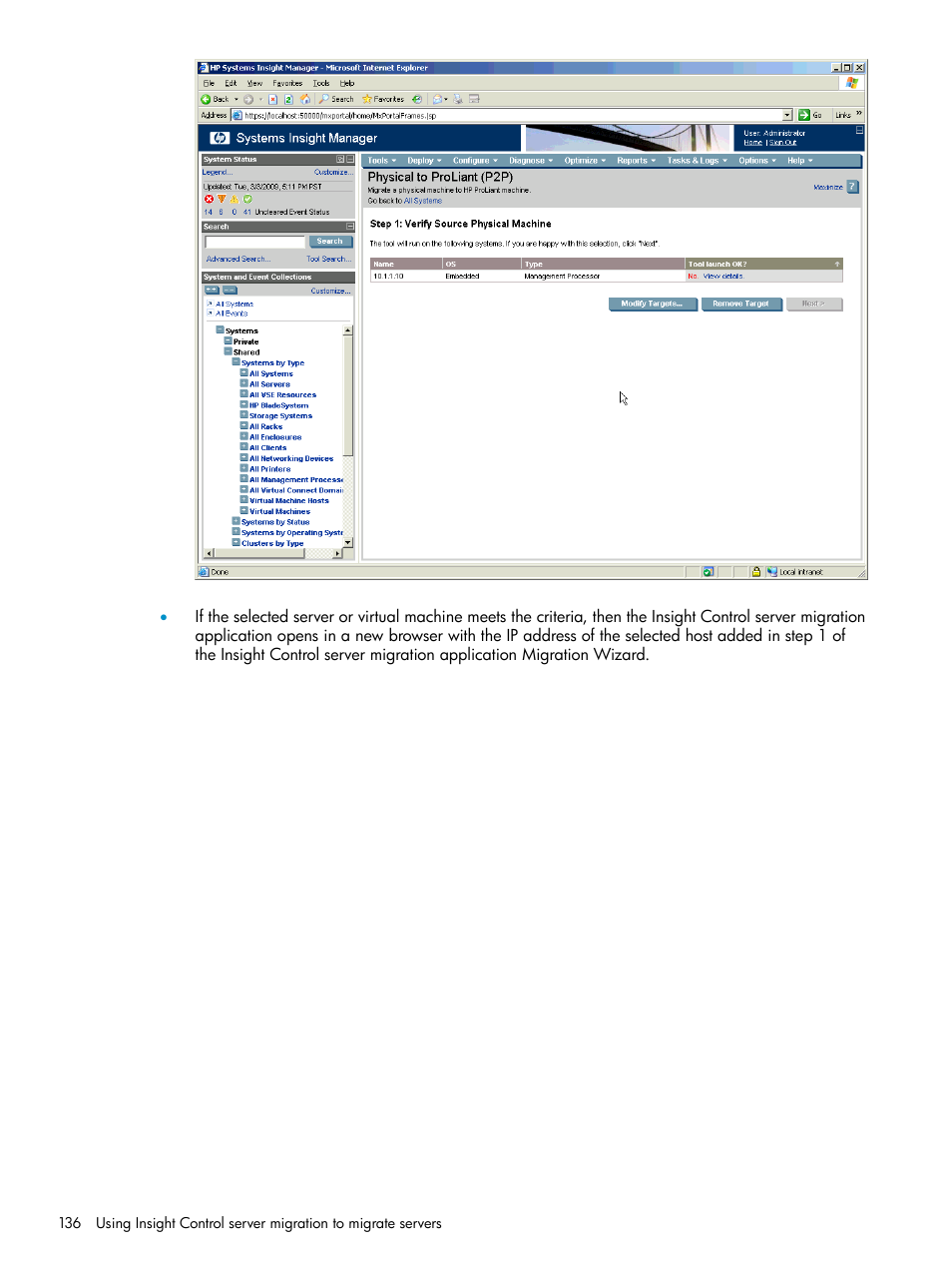 HP Insight Control User Manual | Page 136 / 173