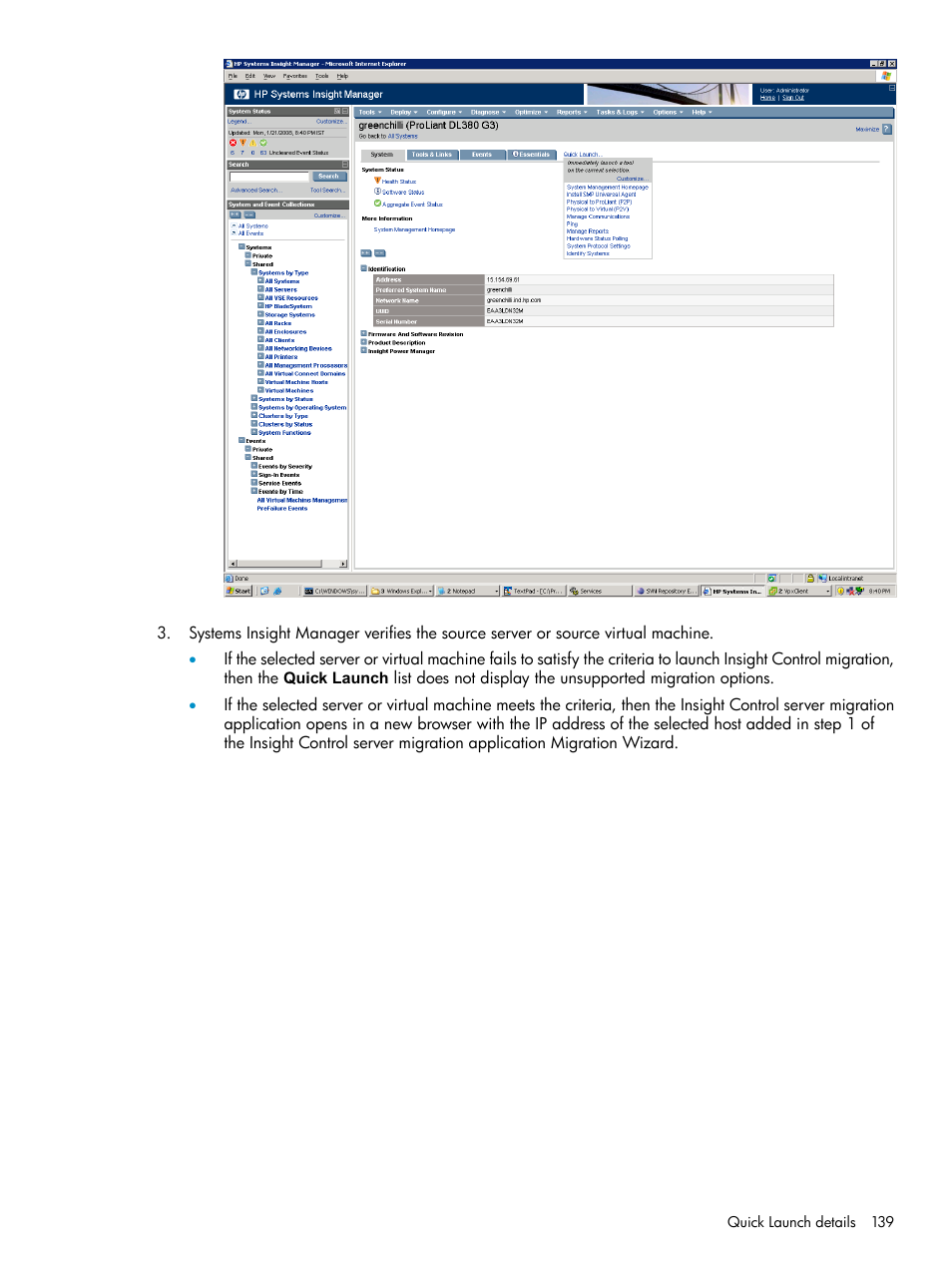 HP Insight Control User Manual | Page 139 / 173