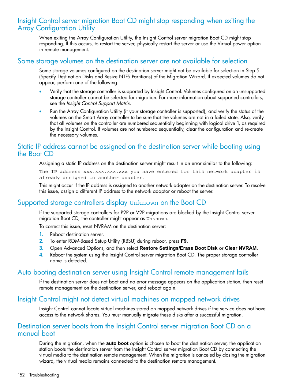 HP Insight Control User Manual | Page 152 / 173