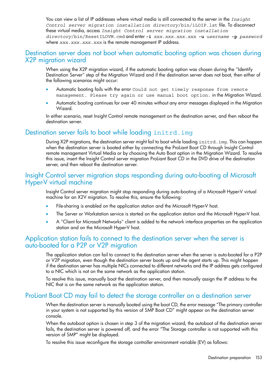 HP Insight Control User Manual | Page 153 / 173