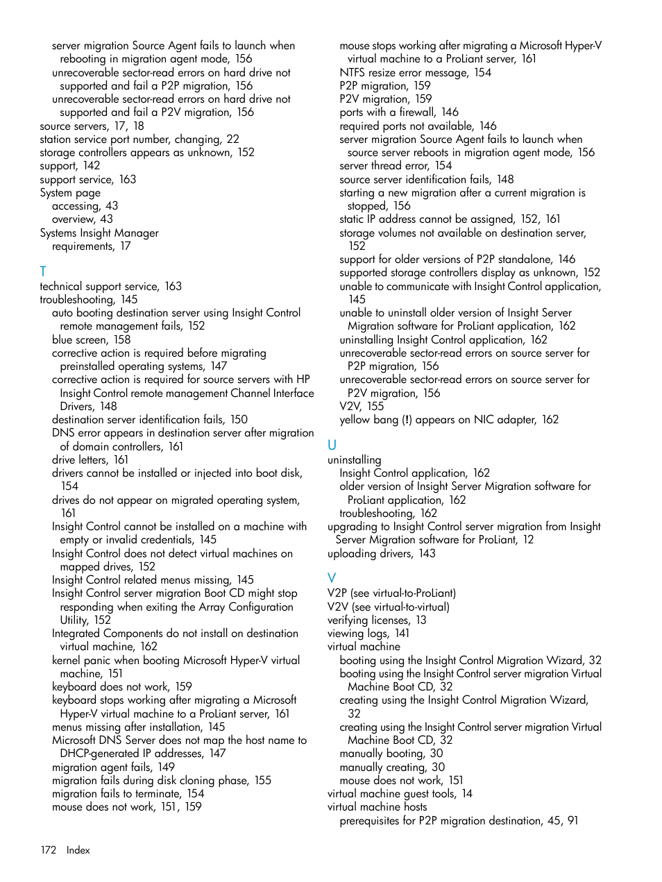 HP Insight Control User Manual | Page 172 / 173