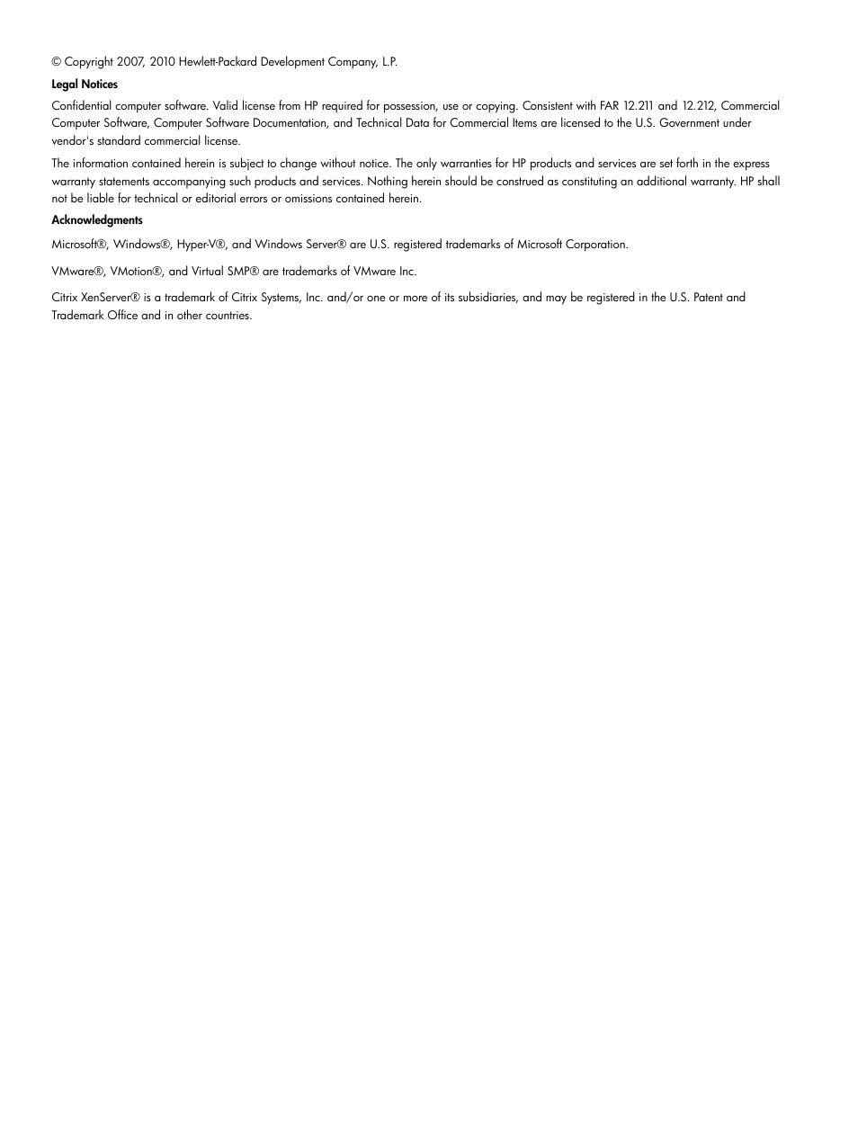 HP Insight Control User Manual | Page 2 / 173